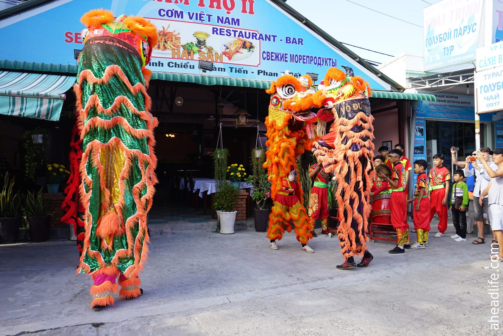 Танец Льва Вьетнамский Новый год Тет